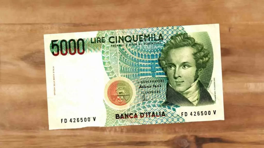 Banconota da 5000 lire